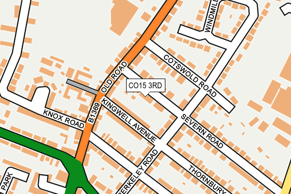 CO15 3RD map - OS OpenMap – Local (Ordnance Survey)