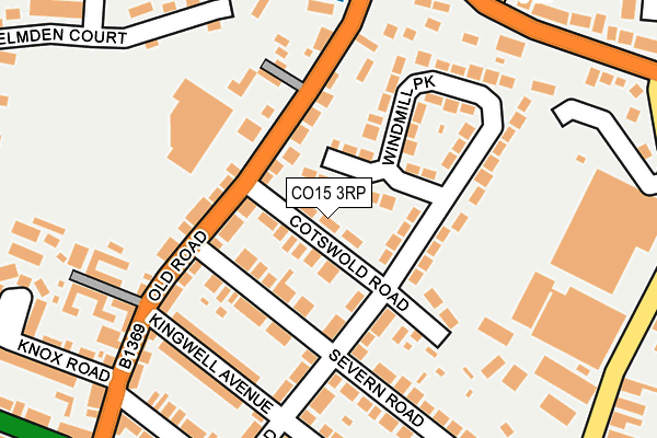 CO15 3RP map - OS OpenMap – Local (Ordnance Survey)