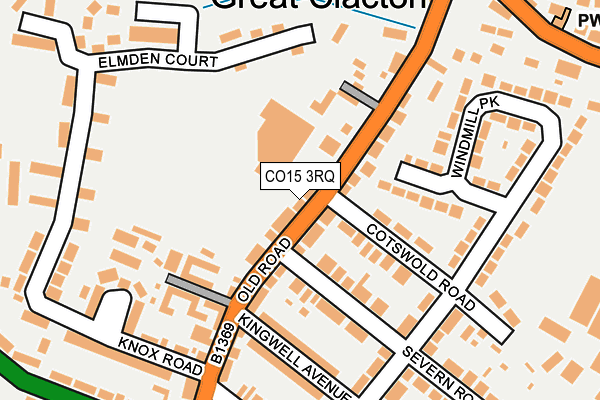 CO15 3RQ map - OS OpenMap – Local (Ordnance Survey)