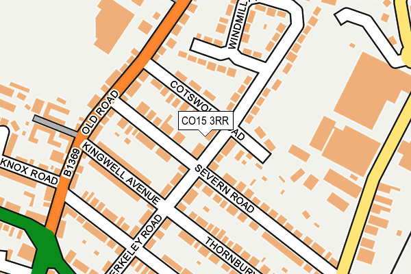 CO15 3RR map - OS OpenMap – Local (Ordnance Survey)