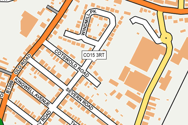 CO15 3RT map - OS OpenMap – Local (Ordnance Survey)