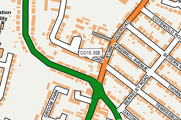 CO15 3SE map - OS OpenMap – Local (Ordnance Survey)