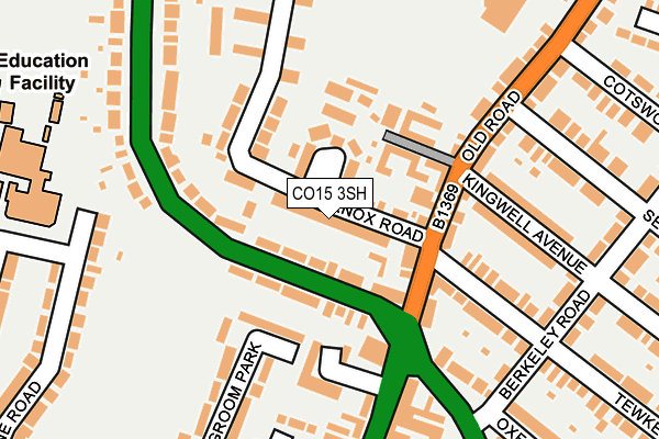 CO15 3SH map - OS OpenMap – Local (Ordnance Survey)