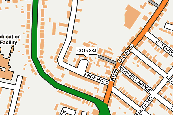 CO15 3SJ map - OS OpenMap – Local (Ordnance Survey)