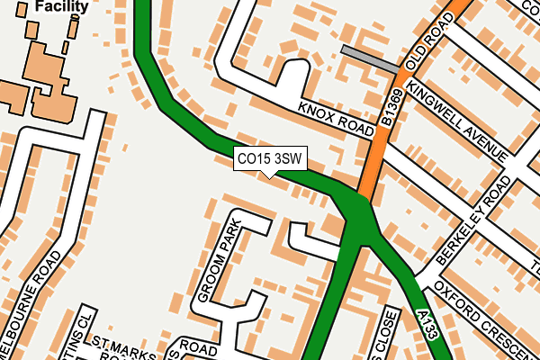CO15 3SW map - OS OpenMap – Local (Ordnance Survey)