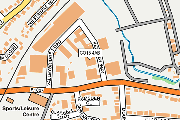 CO15 4AB map - OS OpenMap – Local (Ordnance Survey)