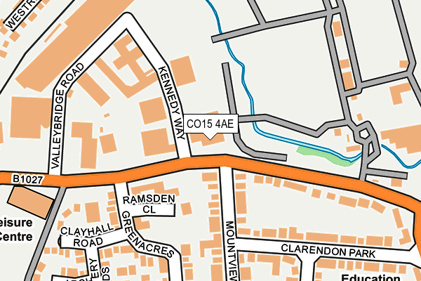 CO15 4AE map - OS OpenMap – Local (Ordnance Survey)