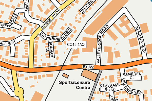 CO15 4AQ map - OS OpenMap – Local (Ordnance Survey)