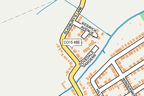 CO15 4BE map - OS OpenMap – Local (Ordnance Survey)