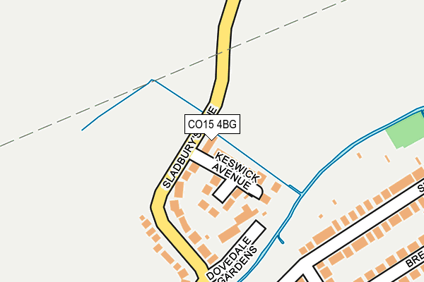 CO15 4BG map - OS OpenMap – Local (Ordnance Survey)