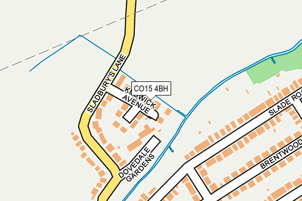 CO15 4BH map - OS OpenMap – Local (Ordnance Survey)