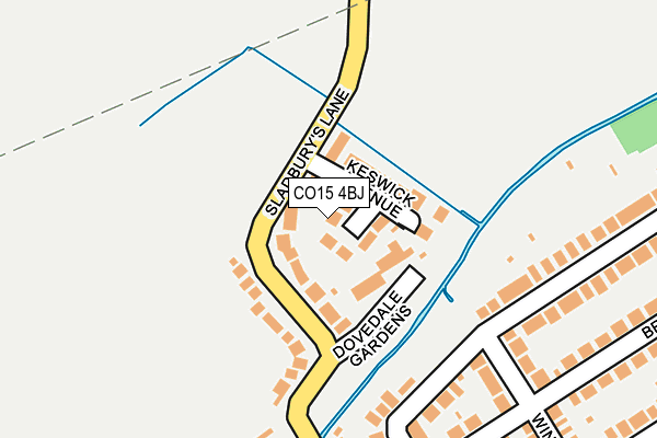 CO15 4BJ map - OS OpenMap – Local (Ordnance Survey)