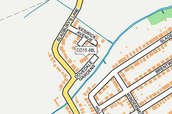 CO15 4BL map - OS OpenMap – Local (Ordnance Survey)