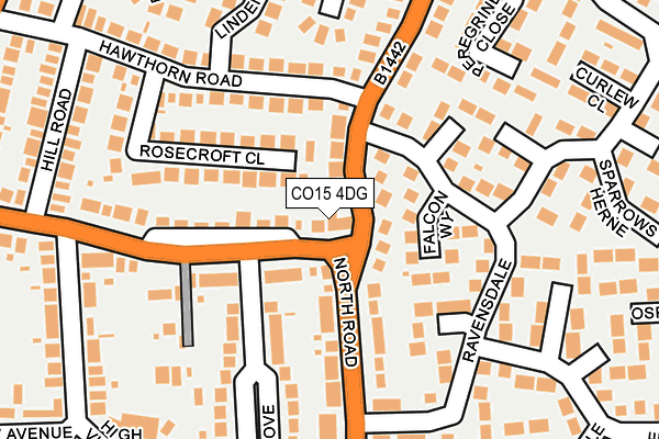 CO15 4DG map - OS OpenMap – Local (Ordnance Survey)