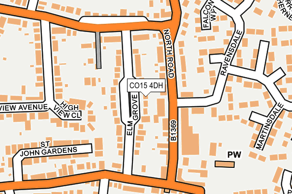 CO15 4DH map - OS OpenMap – Local (Ordnance Survey)