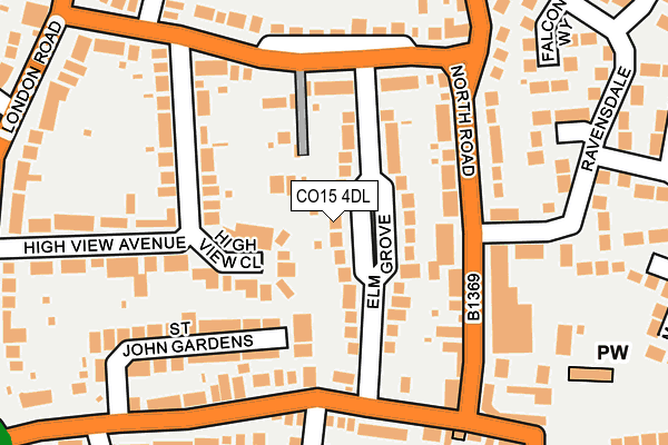 CO15 4DL map - OS OpenMap – Local (Ordnance Survey)