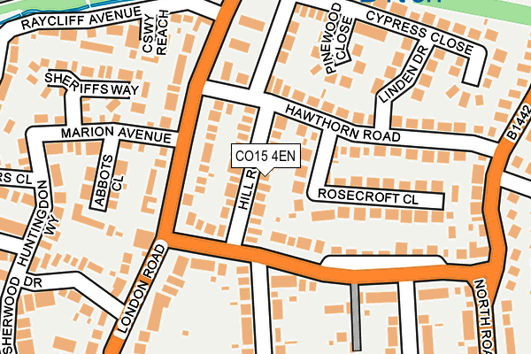 CO15 4EN map - OS OpenMap – Local (Ordnance Survey)