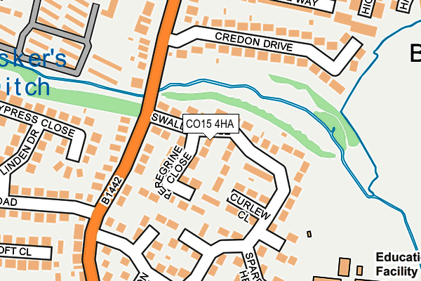 CO15 4HA map - OS OpenMap – Local (Ordnance Survey)