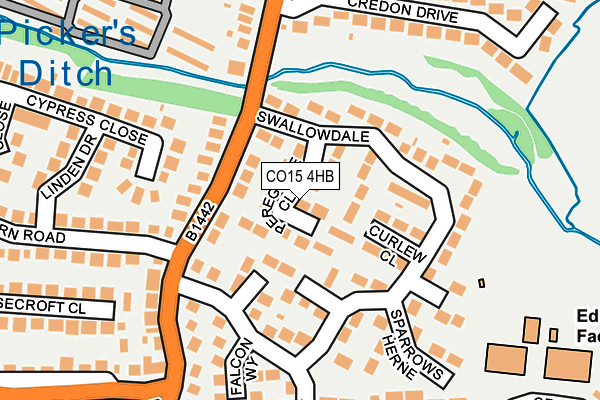 CO15 4HB map - OS OpenMap – Local (Ordnance Survey)