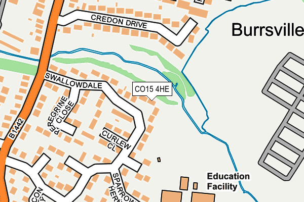 CO15 4HE map - OS OpenMap – Local (Ordnance Survey)