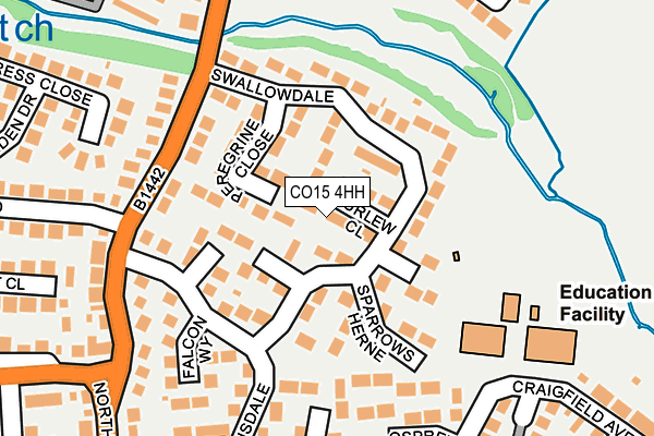 CO15 4HH map - OS OpenMap – Local (Ordnance Survey)