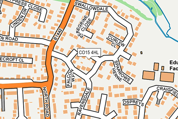 CO15 4HL map - OS OpenMap – Local (Ordnance Survey)