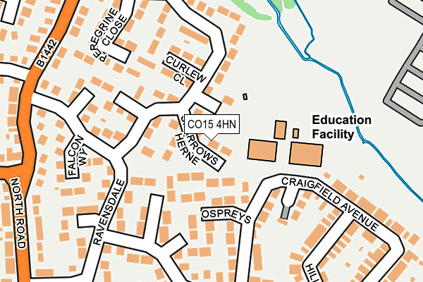 CO15 4HN map - OS OpenMap – Local (Ordnance Survey)