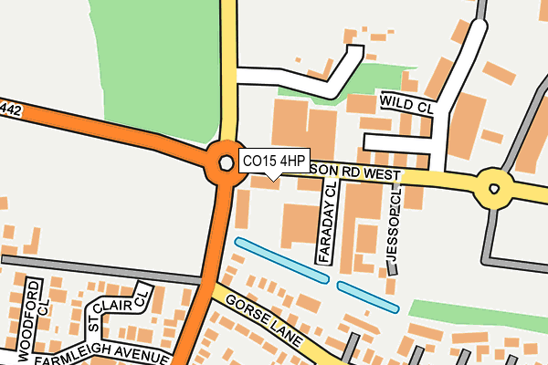 CO15 4HP map - OS OpenMap – Local (Ordnance Survey)