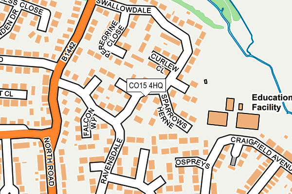 CO15 4HQ map - OS OpenMap – Local (Ordnance Survey)