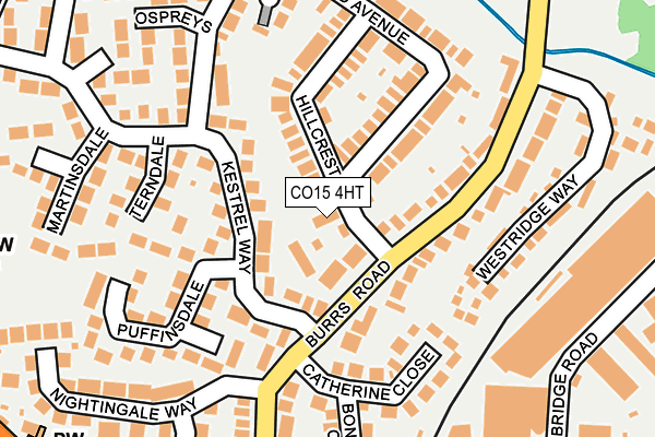 CO15 4HT map - OS OpenMap – Local (Ordnance Survey)