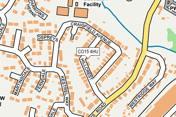 CO15 4HU map - OS OpenMap – Local (Ordnance Survey)