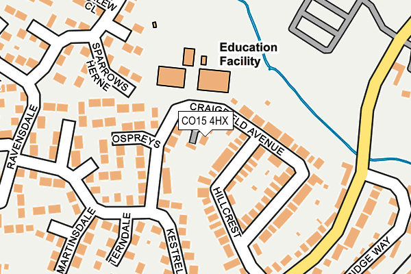 CO15 4HX map - OS OpenMap – Local (Ordnance Survey)