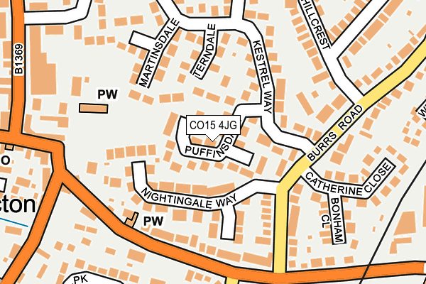 CO15 4JG map - OS OpenMap – Local (Ordnance Survey)