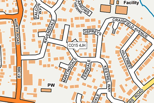 CO15 4JH map - OS OpenMap – Local (Ordnance Survey)