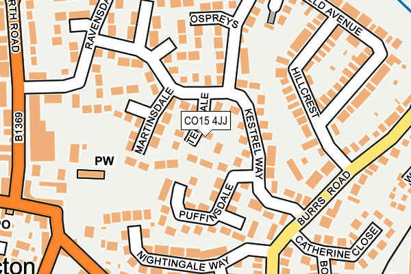 CO15 4JJ map - OS OpenMap – Local (Ordnance Survey)