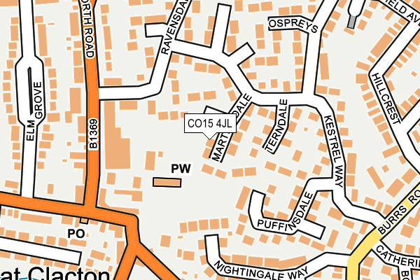 CO15 4JL map - OS OpenMap – Local (Ordnance Survey)