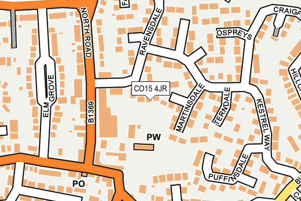 CO15 4JR map - OS OpenMap – Local (Ordnance Survey)