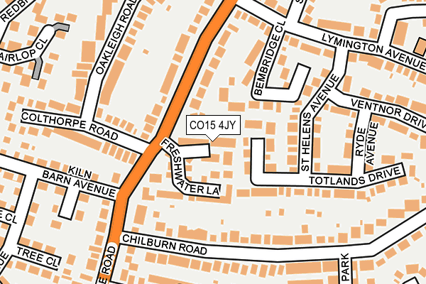 CO15 4JY map - OS OpenMap – Local (Ordnance Survey)