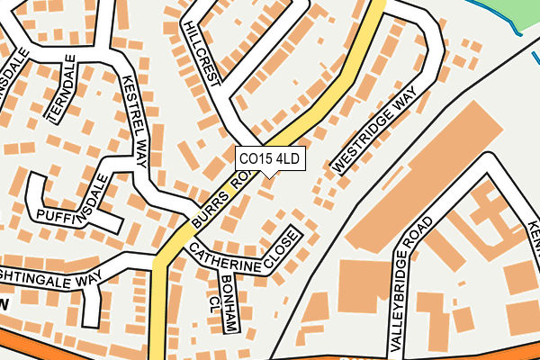 CO15 4LD map - OS OpenMap – Local (Ordnance Survey)