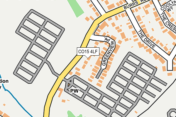 CO15 4LF map - OS OpenMap – Local (Ordnance Survey)