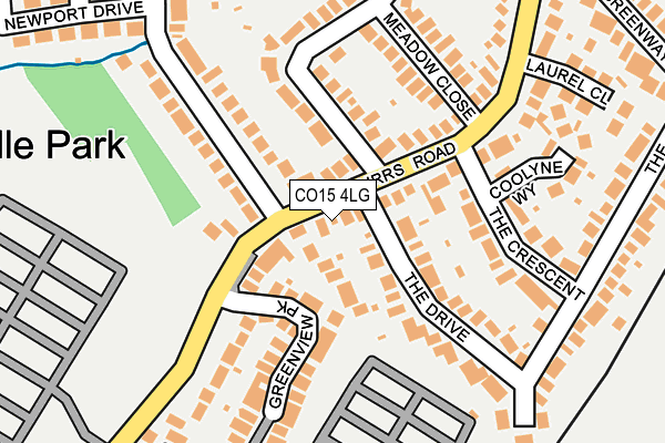 CO15 4LG map - OS OpenMap – Local (Ordnance Survey)