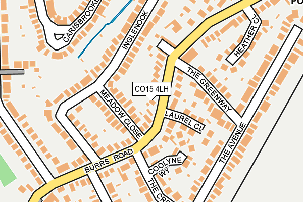 CO15 4LH map - OS OpenMap – Local (Ordnance Survey)