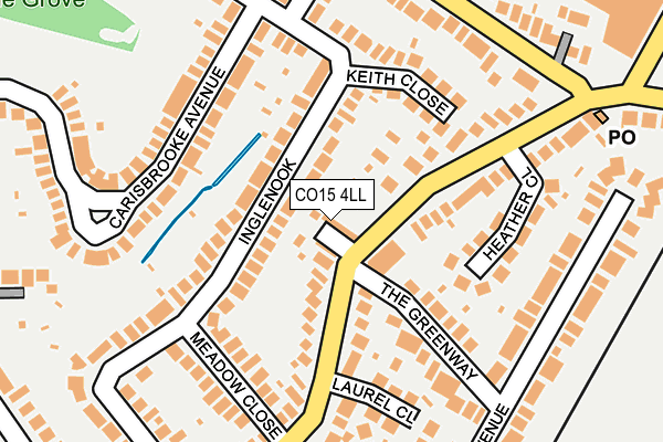 CO15 4LL map - OS OpenMap – Local (Ordnance Survey)