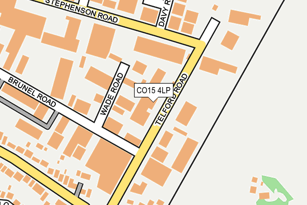 CO15 4LP map - OS OpenMap – Local (Ordnance Survey)