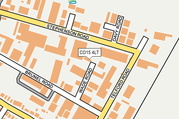 CO15 4LT map - OS OpenMap – Local (Ordnance Survey)