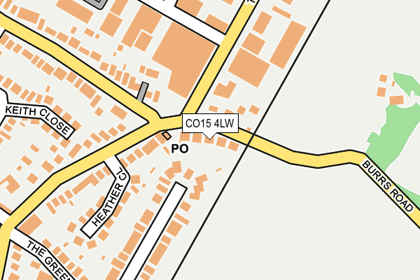 CO15 4LW map - OS OpenMap – Local (Ordnance Survey)
