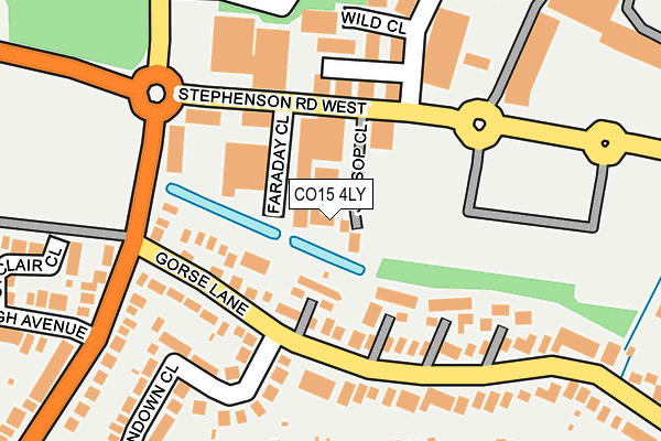 CO15 4LY map - OS OpenMap – Local (Ordnance Survey)