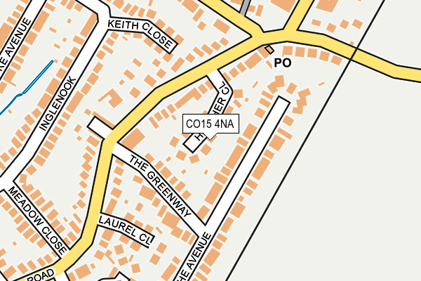 CO15 4NA map - OS OpenMap – Local (Ordnance Survey)