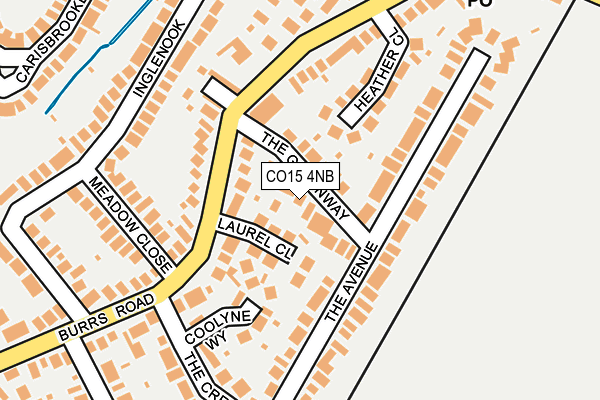 CO15 4NB map - OS OpenMap – Local (Ordnance Survey)