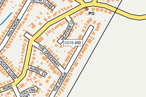 CO15 4ND map - OS OpenMap – Local (Ordnance Survey)